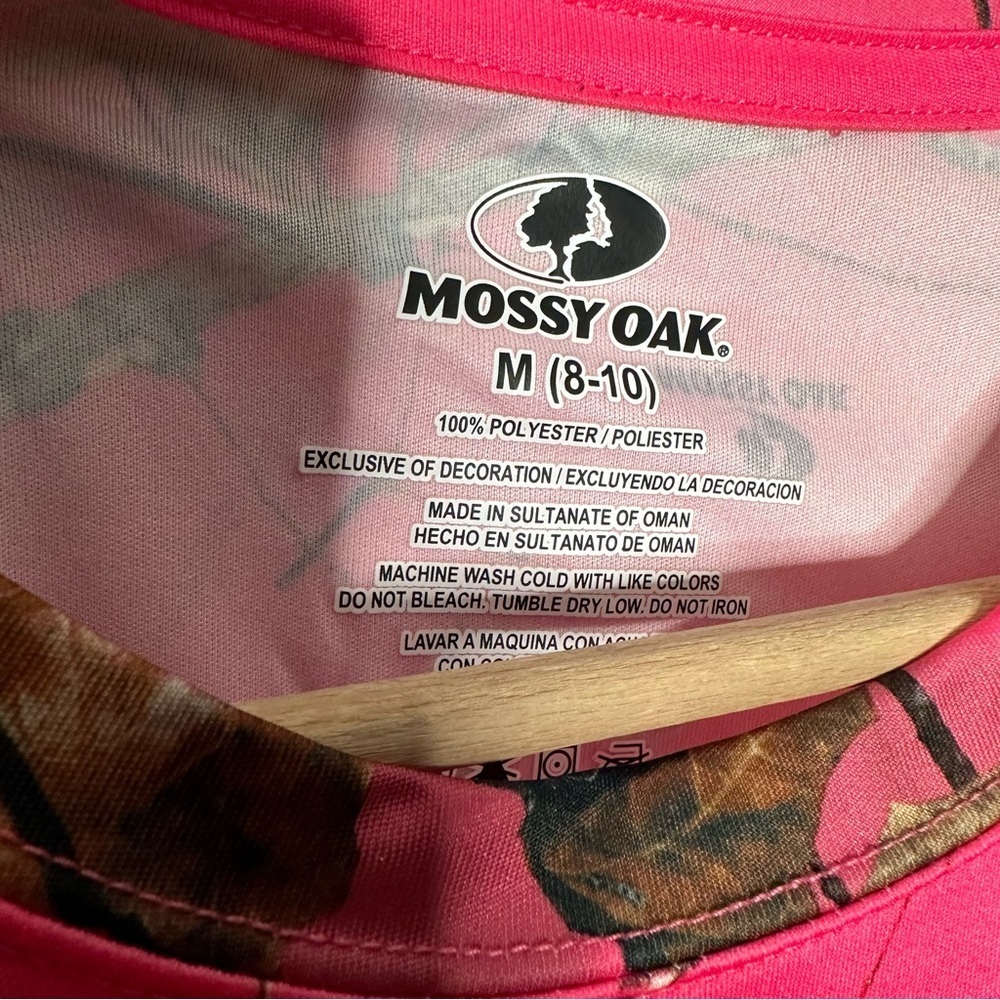 Mossy Oak | Pink Camo Long Sleeve Shirt Size Medium - Picture 4 of 4